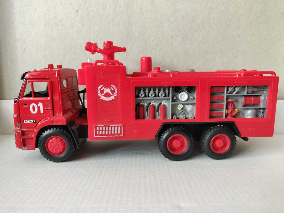 Игрушечная пожарная машина Автопарк 21х10х6,5 см. инерция, 3+