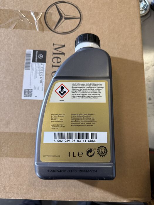 Комплект заміни оливи масла в АКПП 9G Sprinter W907 Vito W447