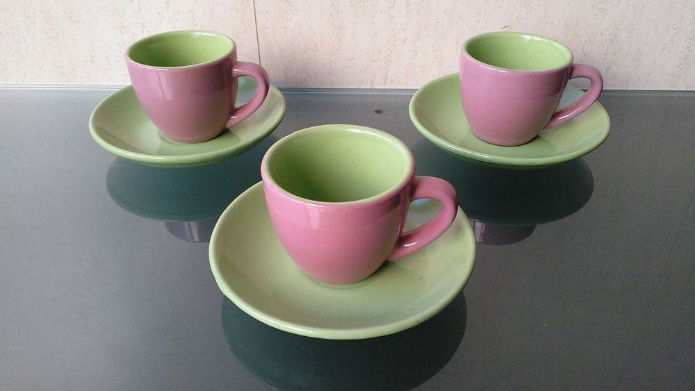 Conjunto 3 chávenas + pires de café