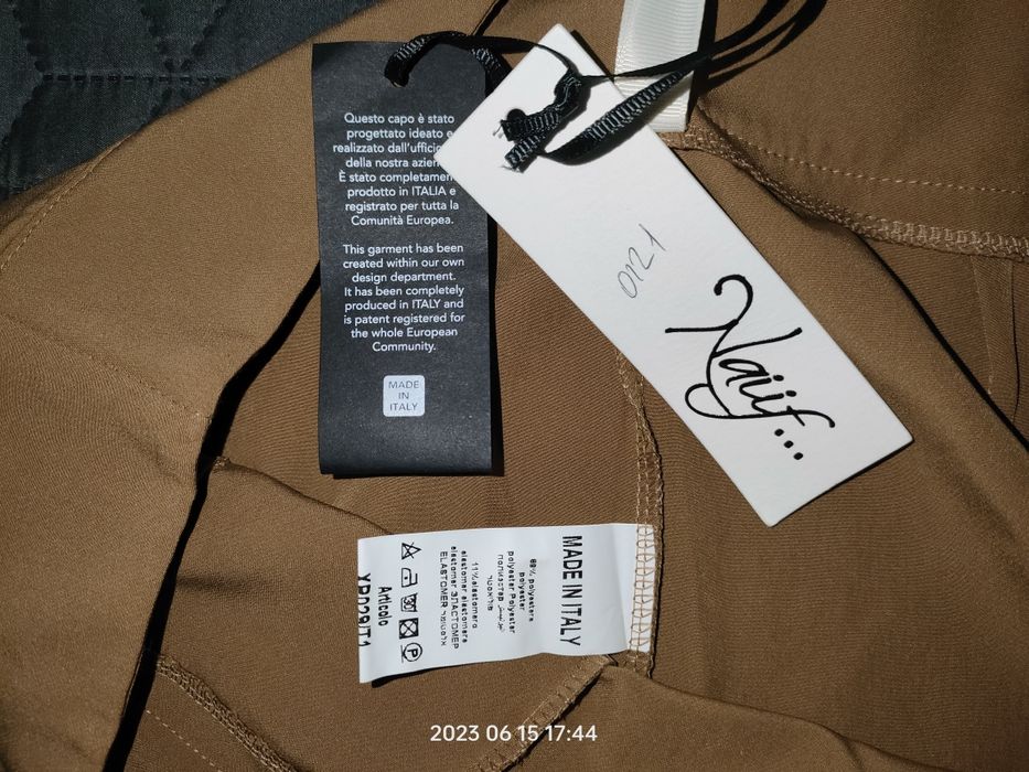 Брюки укороченные, с высокой посадкой,новые, р. S(44)