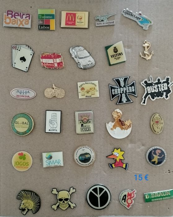 Pins diversos temas
