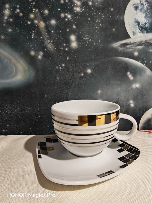 Filiżanka pierrot porcelana