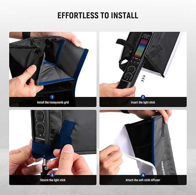 NEEWER NS8S LED Light Diffuser Kit for TL60 Light Stick Softbox