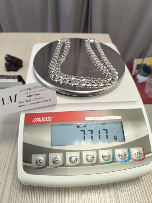 Łańcuszek srebrny Pancerka 77gr 65cm