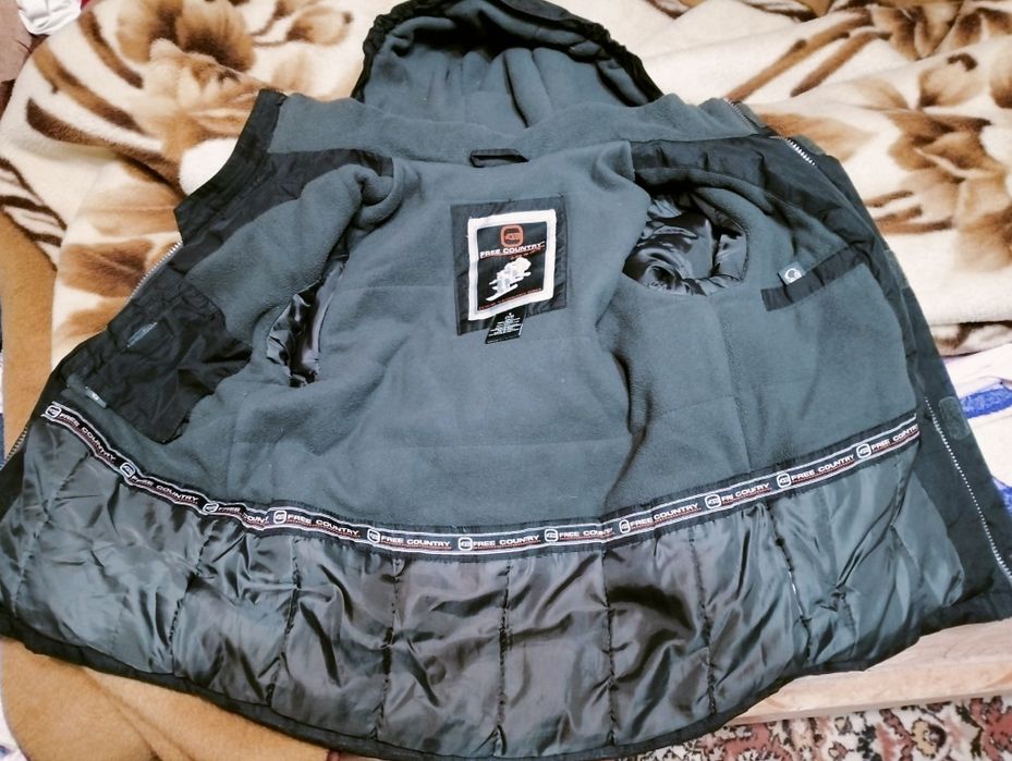 Детская одежда зимняя куртка водоотталкивающая  капюшоном Free country