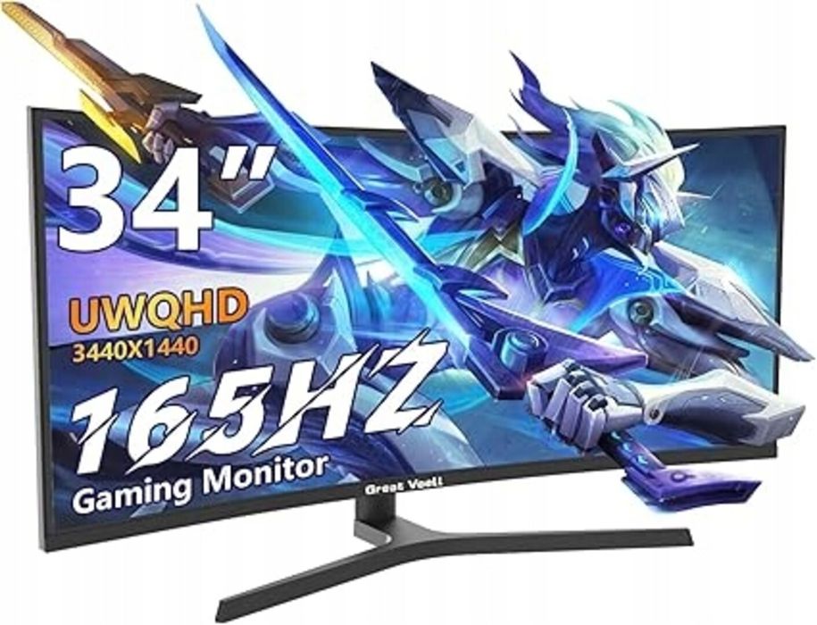 Monitor Great Voell Q340B45, (21:9) UWQHD (3440×1440) 165 Hz