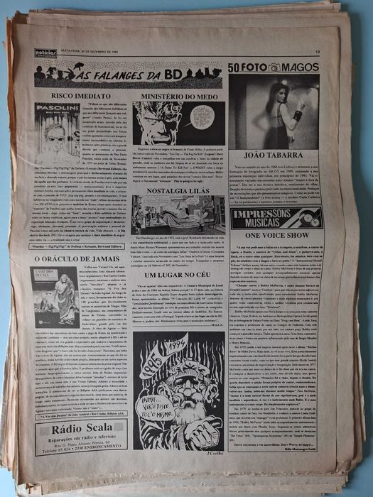 "As Falanges da BD" - Lote 85 suplementos BD , anos 90.