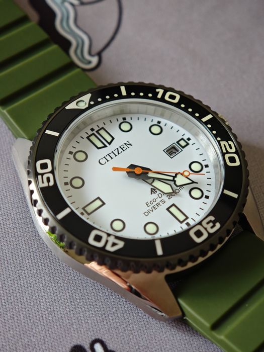 Citizen Promaster Marine Diver Eco-Drive BN0265-00A (Biała tarcza / White dial)