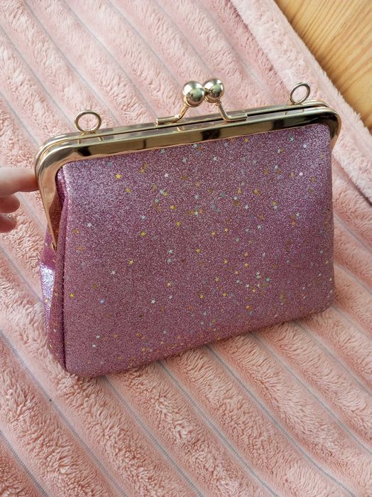 Сумочка рожева з глітером
