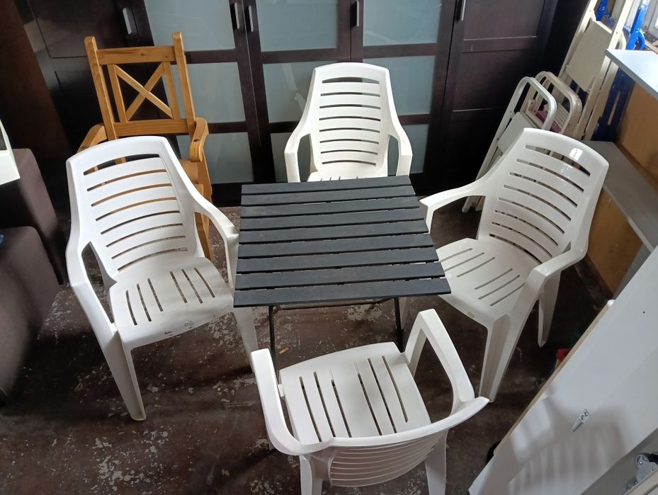 Stół ogrodowy+ 4  krzesła