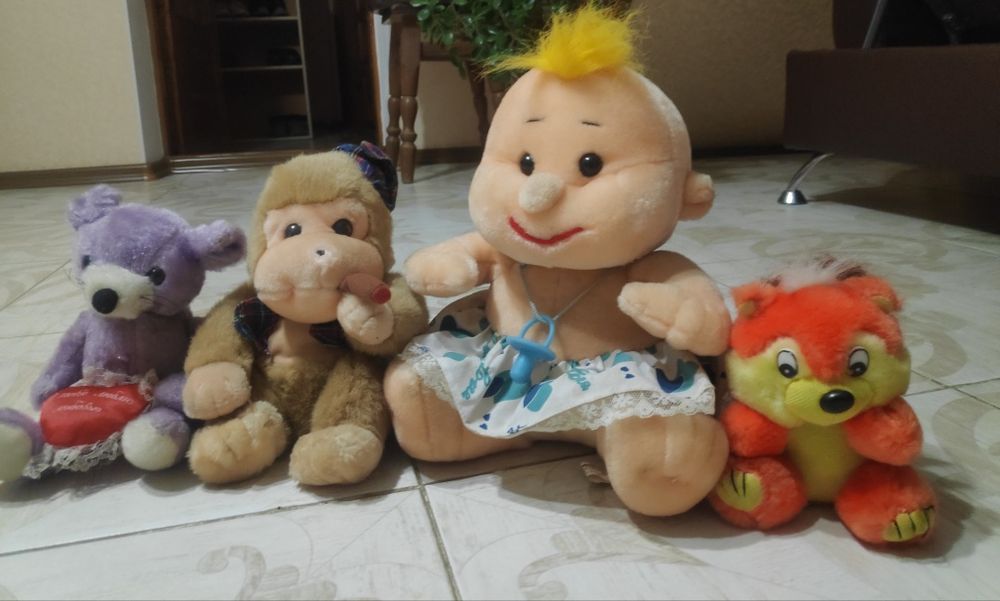 Набір м'яких іграшок,ціна за всі