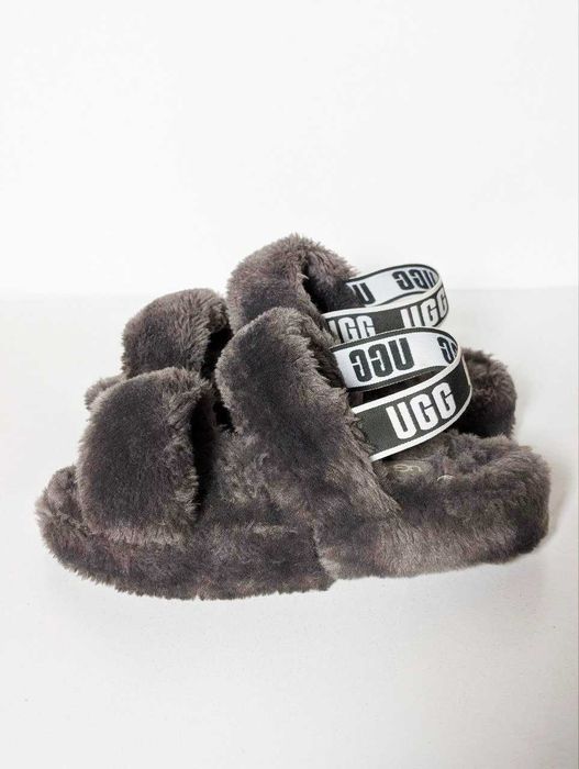 Сандалі UGG Year Slide Grey 39 розмір пухнасті відкриті літо оригінал
