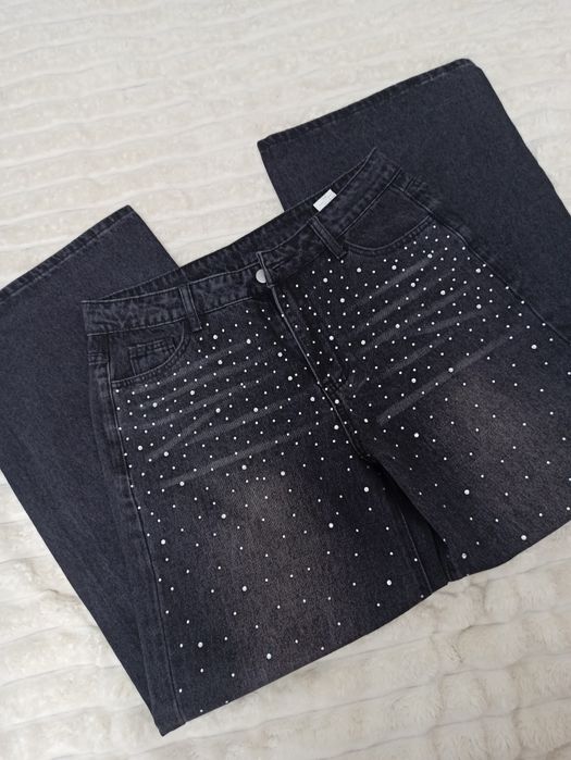 Джинси палаццо,широкі в камінці