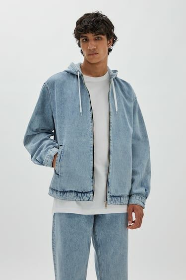 [Novo] Casaco/Blusão Ganga/Jeans Pull & Bear com Capucho - M