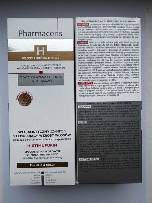 2X Szampon Pharmaceris H Stimupurin 250ml