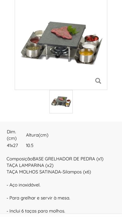 Grelhador na pedra SILAMPOS novo