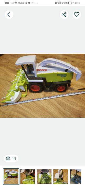 Kombajn zabawka duży z gratis dostawą