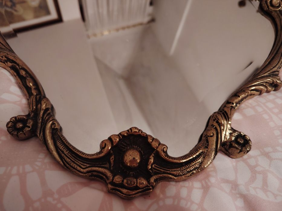 Espelho Oval Biselado em Bronze