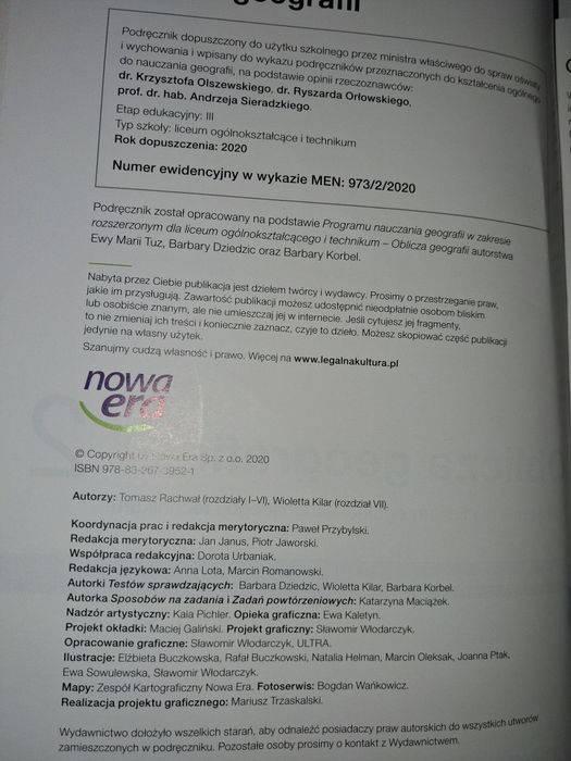 Podręcznik do geografii kl. II