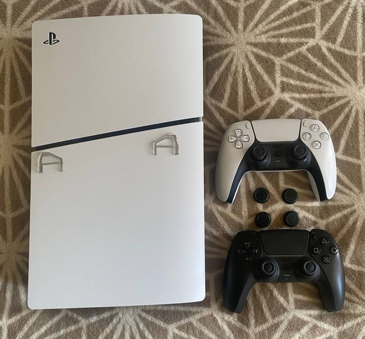 Приставка Sony playstation 5 slim digital edition 1TB white б/у + геймпад бездротовий Dualsense 2шт