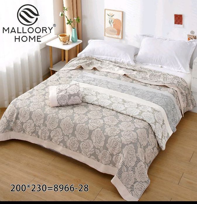 Простирадло махрове бавовняне Mallory Home. Щільне.