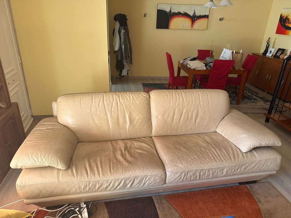 SOFA GRANDE DIVANI PELE VERDADEIRA
