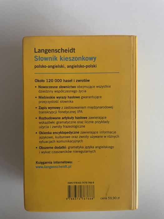 Słownik kieszonkowy polsko-angielski, angielsko-polski Langenscheidt