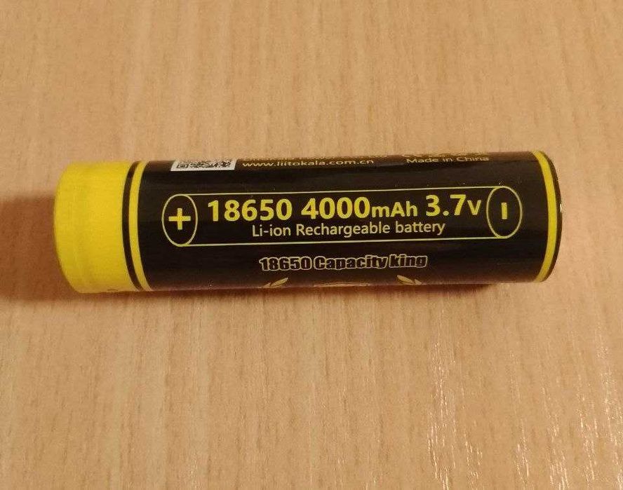 Аккумулятор 18650 Liitokala King 4000 mAh Li-Ion 3.7V 12A