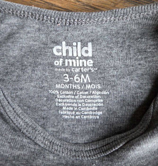 3 x Body Carter's krótki rękaw r. 3-6 M (68/74) super stan!