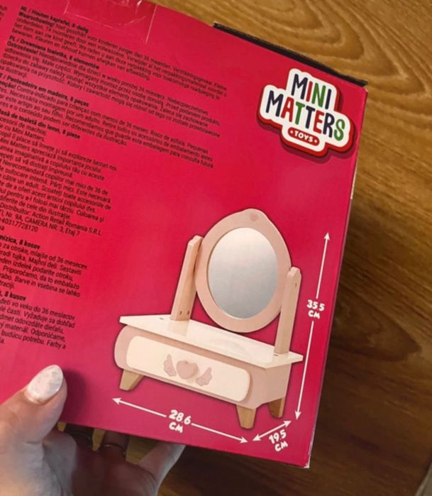 Toaletka drewniana dla dzieci. Nowe .