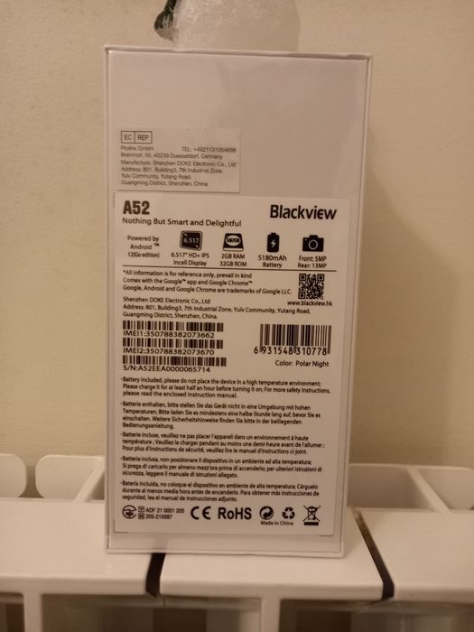 Smartphone Blackview A52