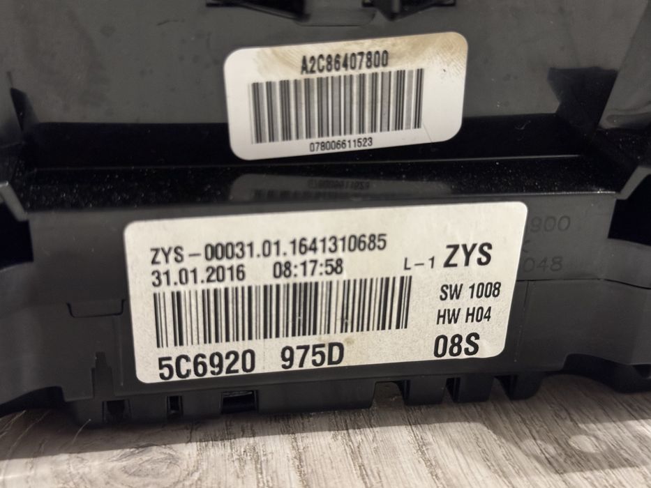 Приборка MFA+ VW Jetta PQ25 5c6920975d щиток приладів мфа+ джетта