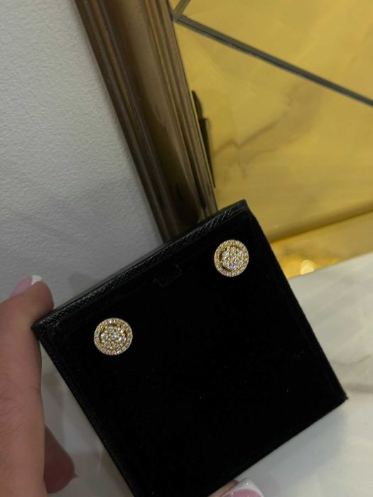 Kolczyki HALO z diamentami 1.00 CT