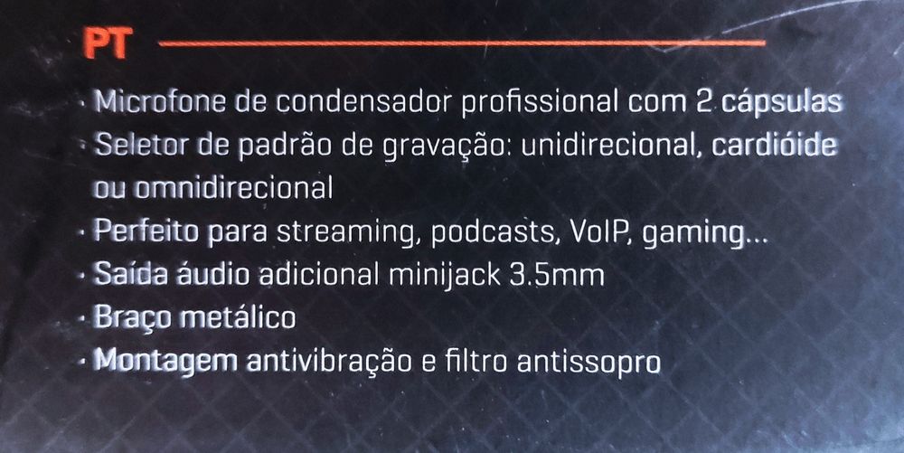 Microfone Profissional Krom Kapsule Excelente Estado