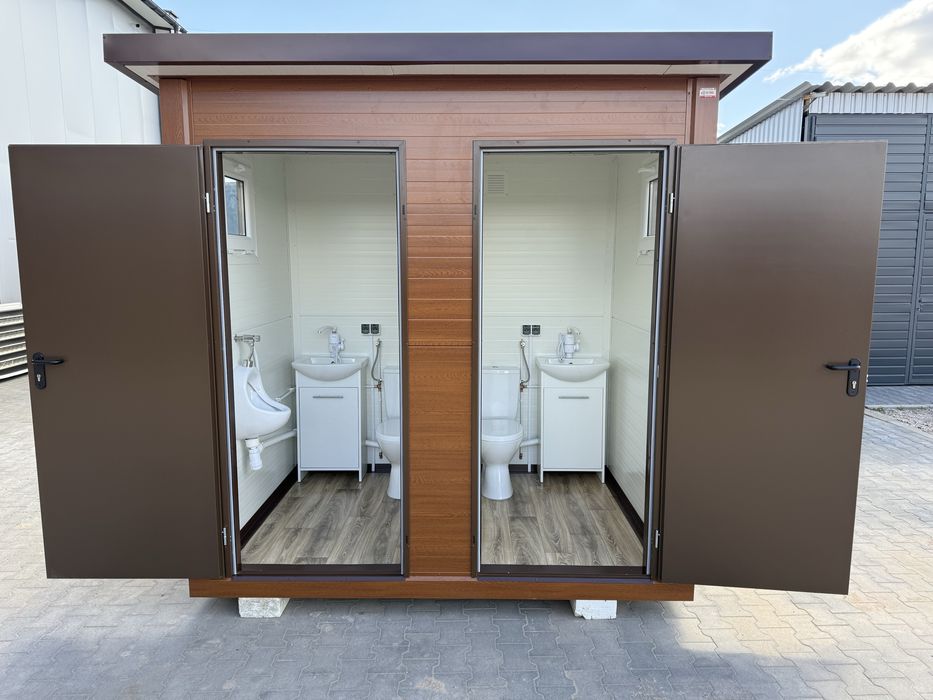 Kontener pawilon sanitarny WC toaleta kemping łazienka