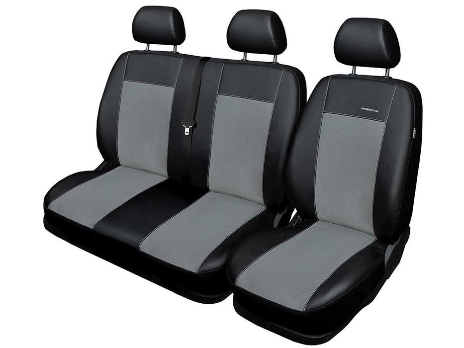 Pokrowce smoachodowe na fotele EkoSkóra Opel Vivaro 2 Renault Trafic 3