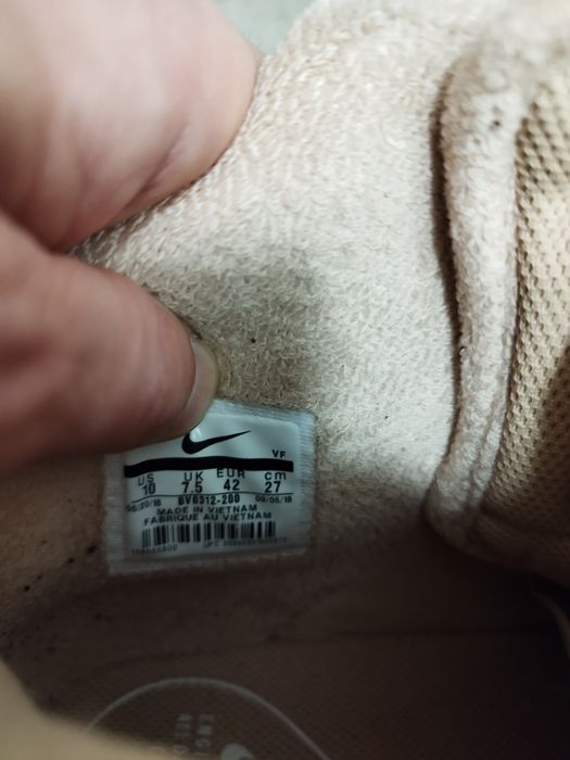 Nike air air fotce 1 za kostkę w kolorze beżowym