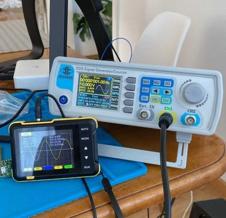 Генератор сигналов сигналів,  цифровой измеритель частоты JUNTEK 60Мгц