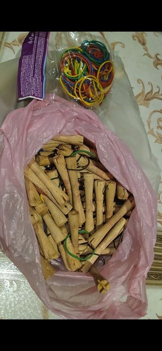 Бигуди деревянные,коклюшки. 100шт,толщина 9мм