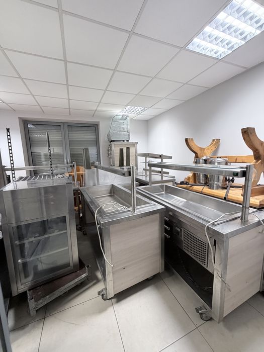 Ciąg gastronomiczny ze stali nierdzewnej