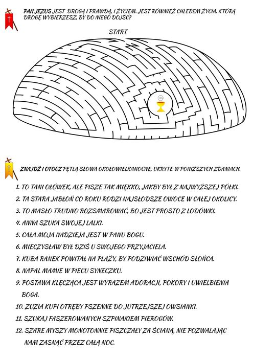 Wielkanoc - Łamigłówki dla dzieci