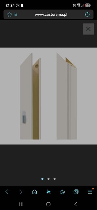 Baza ościeżnicy  Fortia regulowana 80-100 prawa  biała