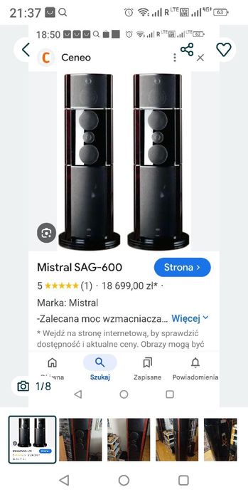Kolumny hi-end Mistral sag 600