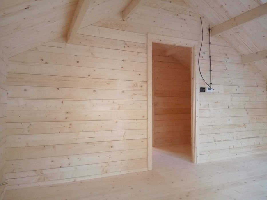 Drewniany domek letniskowy Horyzont 65 + 21 m2 - ROD