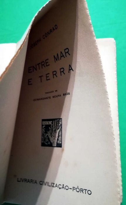 Entre terra e mar, 1ª edição (1944) , Joseph Conrad, livro por abrir