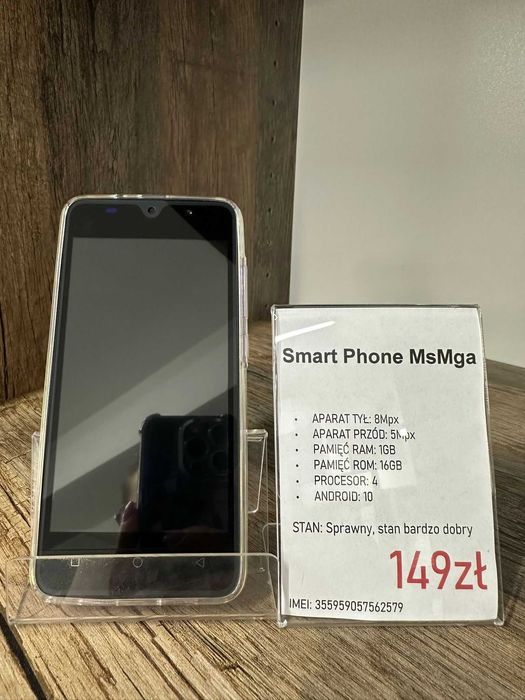 Smartfon Telefon Smart Phone MsMga 1/16GB fioletowy stan bdb gwarancja