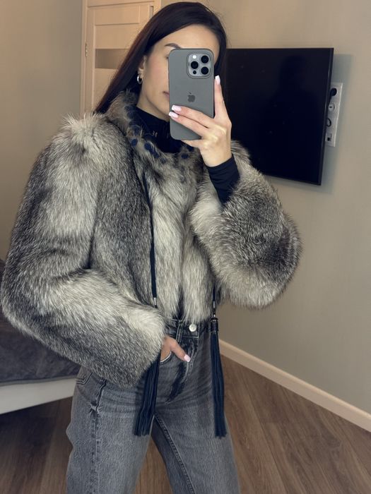 Шуба з чорнобурки