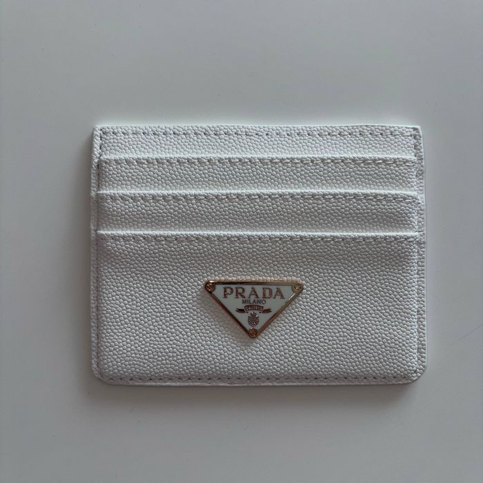 Portfel cardholder eko skóra bialy z logo nowy