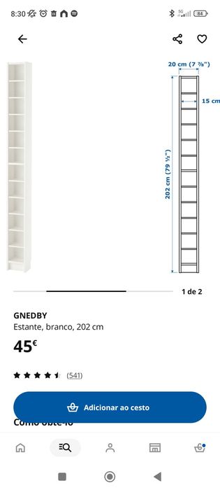 Estantes IKEA GNEDBY pretas