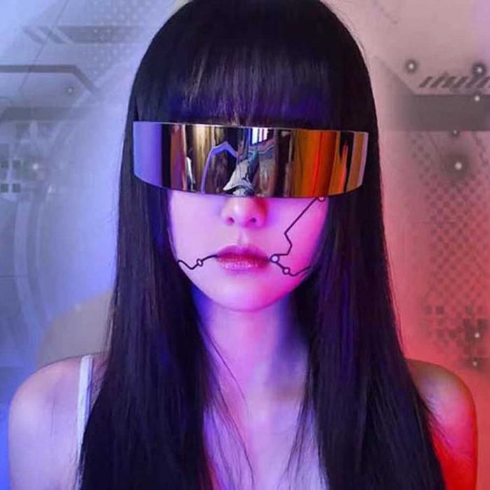 Okulary przeciwsłoneczne cyberpunk rave UV400